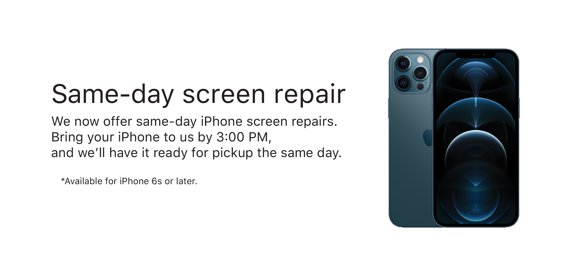 Same-day Screen Repair